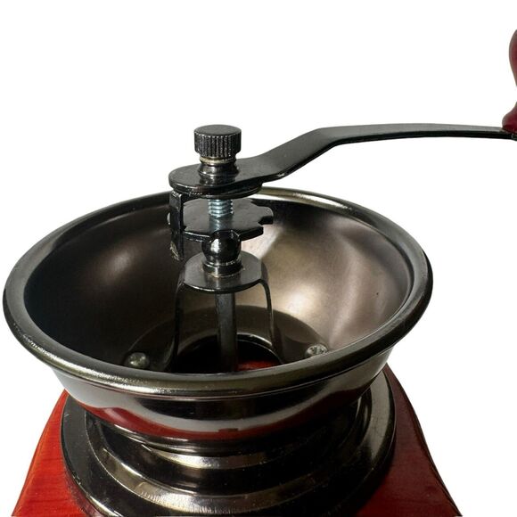 Vintage Cafe Coffee Mill Grinder with Porcelain- Floral- Fast Shipping - Picture 12 of 16